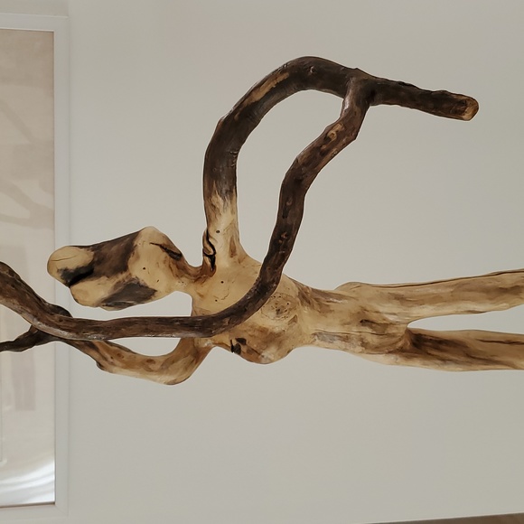 Al One Piece Wood Sculpture - Picture 1 of 12